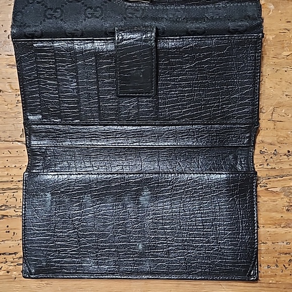 Gucci Wallet Vintage Black with Snaffle Bit - Picture 5 of 10